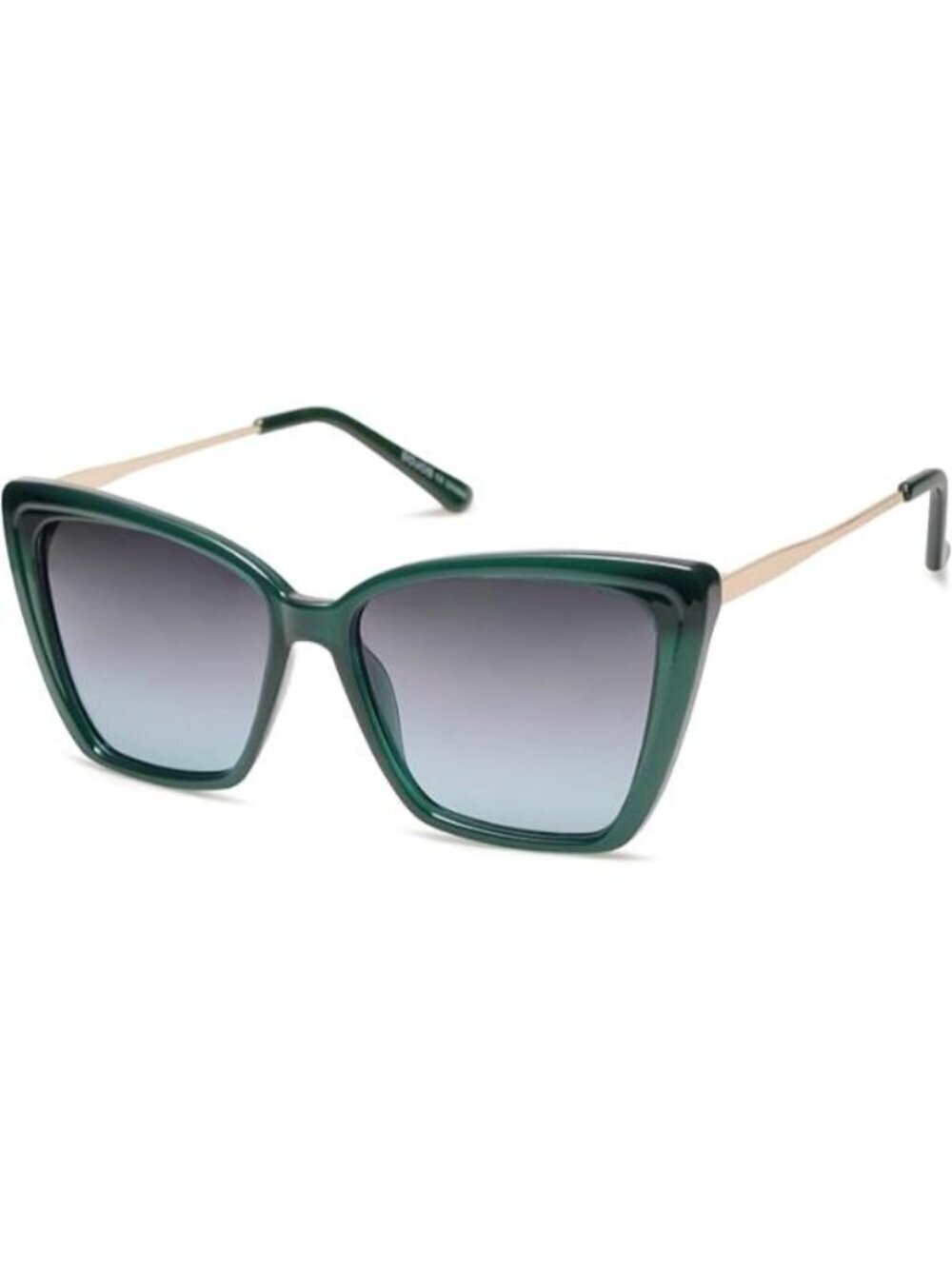 SOJOS Women's Polarized Square Cat Eye Sun Glasses UV Protection SJ2206 Green